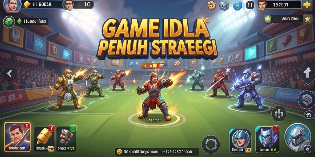 Tangkapan layar gameplay 11BOLA menampilkan pertandingan seru dan tim yang sedang berkembang.
