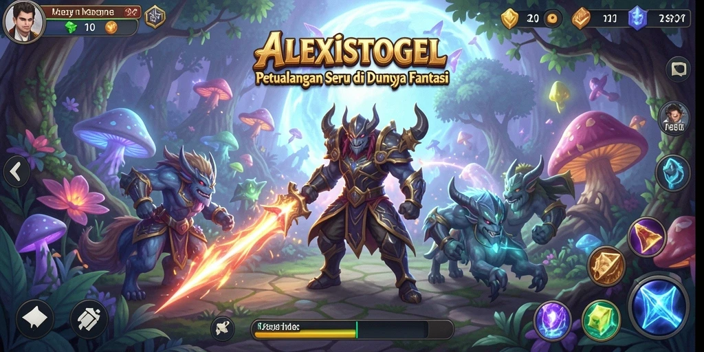 Tangkapan layar ALEXISTOGEL menampilkan aksi seru dalam petualangan fantastis.