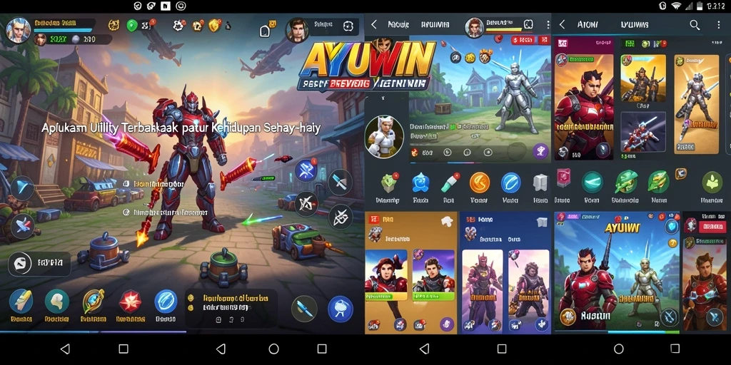 Screenshot utama AYUWIN menunjukkan antarmuka aplikasi yang bersih dan intuitif.