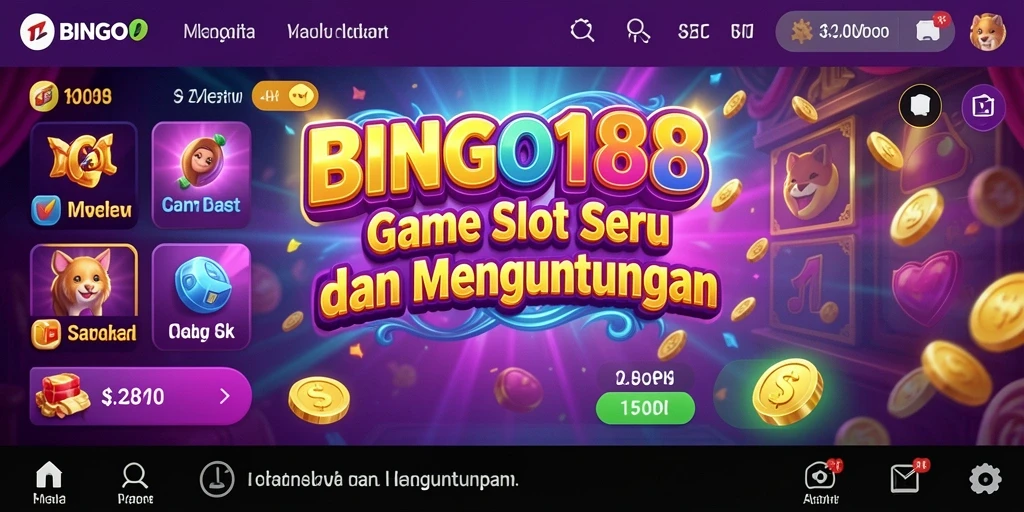 Tampilan gameplay slot BINGO188 yang menawan dan imersif.