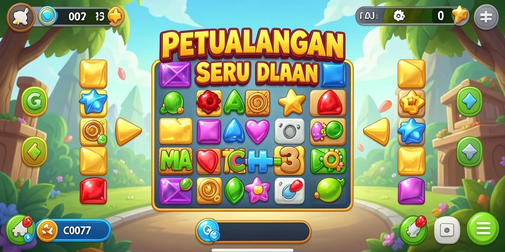 Gameplay seru dalam C0077 yang menantang dan adiktif.