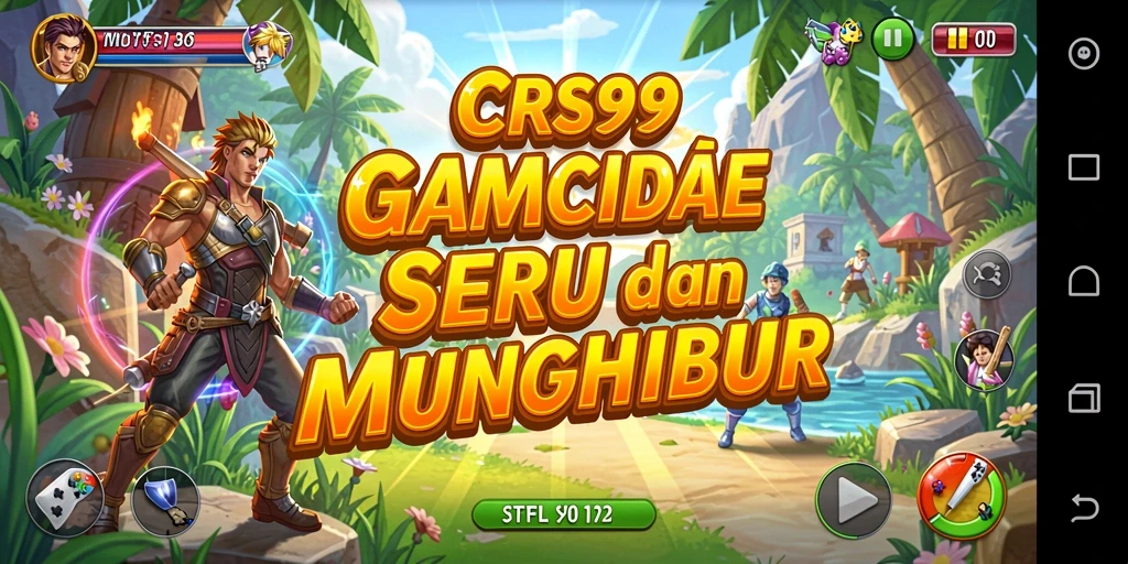 Tampilan screenshot gameplay CRS99 dengan aksi cepat dan grafis menarik.