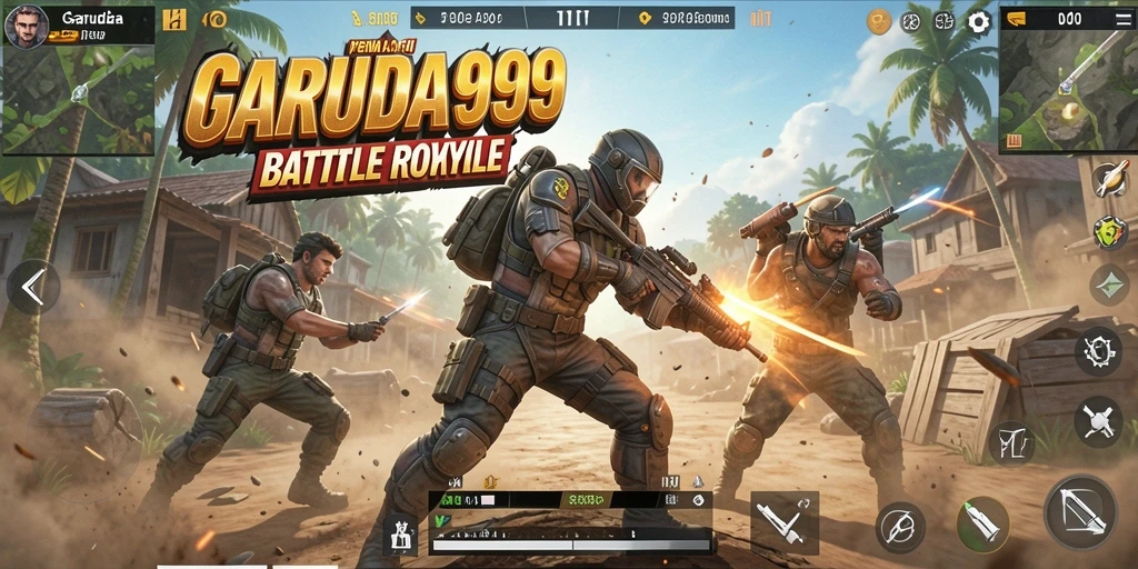Gameplay mendebarkan dalam GARUDA999, penuh aksi dan strategi.