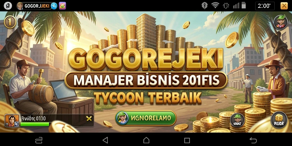 Gameplay Tycoon yang menarik dan mendidik dalam GOGOREJEKI.