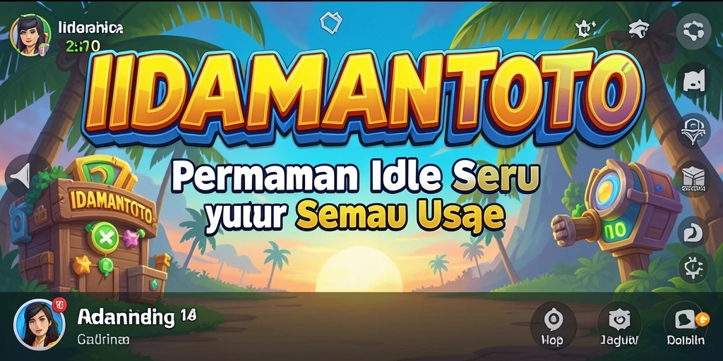 Tangkapan layar menunjukkan karakter aktif dalam pengalaman Idle yang menyenangkan.