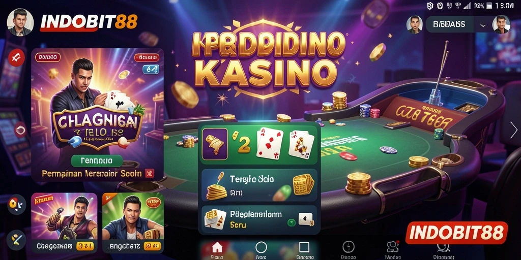 Screenshot INDOBIT88 menampilkan gameplay kasino yang menarik dan seru.