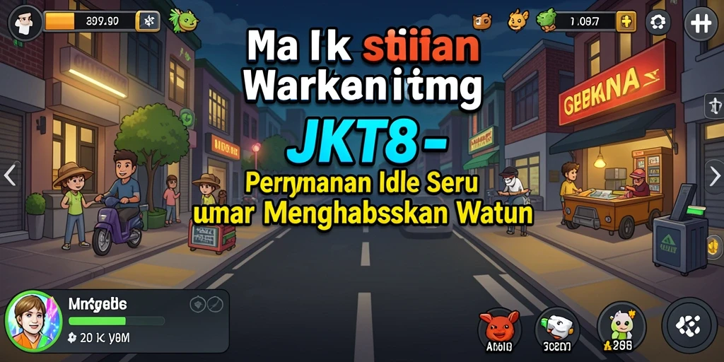 Screenshot gameplay <strong>JKT8</strong> yang menampilkan aksi karakter dalam game Idle.