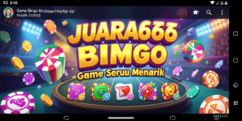 Tampilan gameplay seru dalam JUARA666 dengan tema Bingo.
