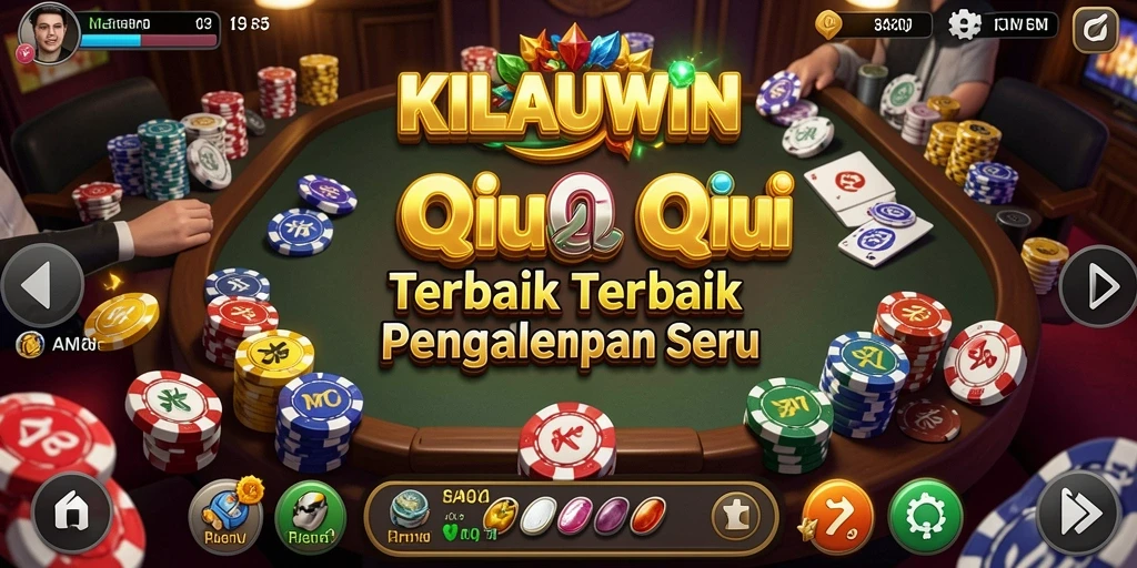 Tangkapan layar gameplay KILAUWIN menunjukkan aksi seru permainan QiuQiu.