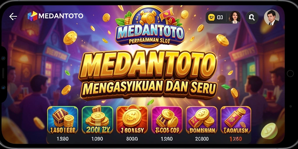 Tampilan menarik dari gameplay MEDANTOTO yang penuh warna.