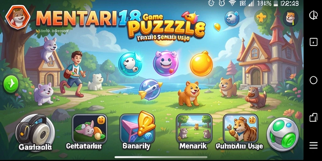 Screenshot MENTARI138 menampilkan gameplay teka-teki yang menantang dan menarik.