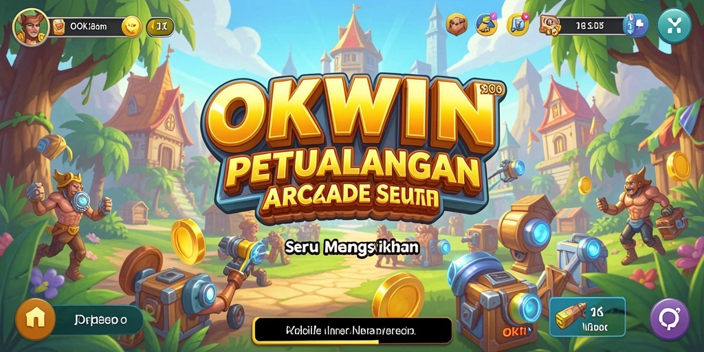 Screenshot OKWIN menampilkan aksi gameplay yang dinamis dan seru.
