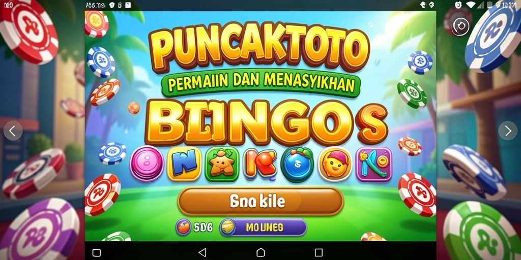 Tampilan gameplay menarik PUNCAKTOTO dalam permainan Bingo.