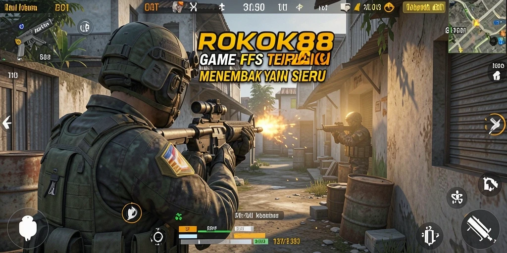 Tangkapan layar menunjukkan aksi seru dalam ROKOK88 saat pertempuran antar pemain.