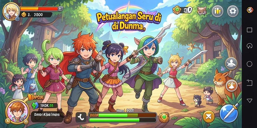 Tampilan gameplay RPOK yang memukau dan penuh aksi.