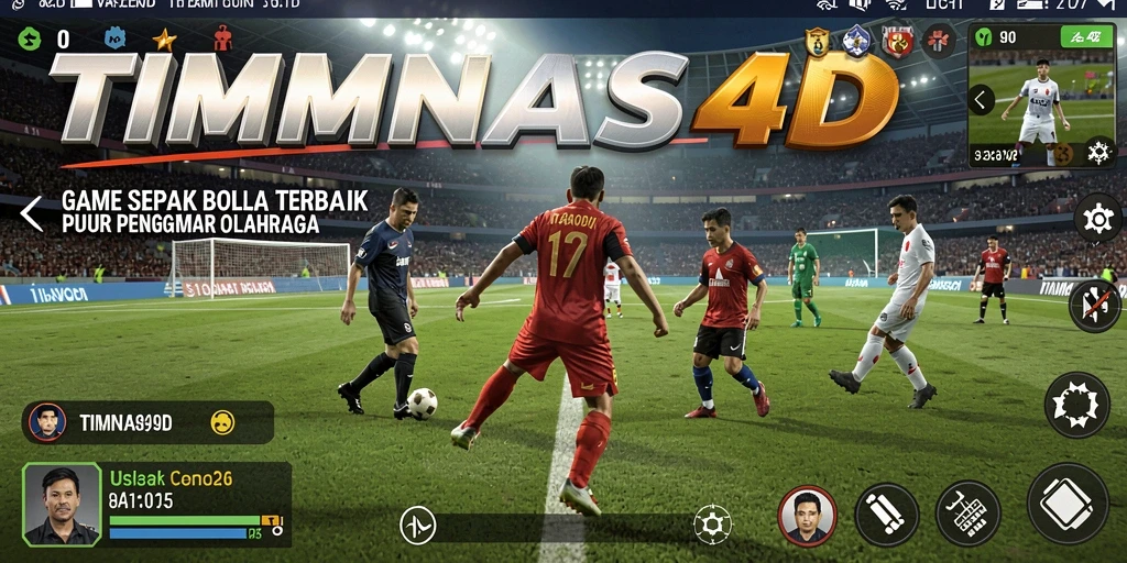 Tangkapan layar gameplay TIMNAS4D yang mendebarkan di lapangan.