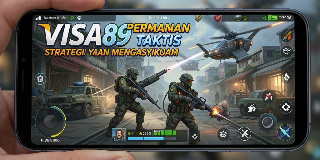Tangkapan layar utama permainan VISA89 menampilkan pertempuran SLG yang mendebarkan.